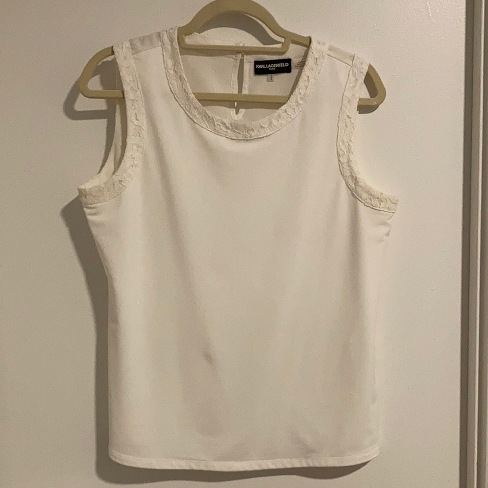 Karl Lagerfeld White Top